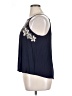 Eyeshadow 100% Rayon Blue Sleeveless Blouse Size XL - photo 5