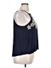 Eyeshadow 100% Rayon Blue Sleeveless Blouse Size XL - photo 4