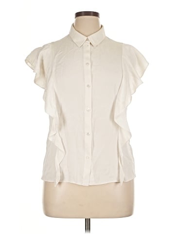 Theory Sleeveless Button-Down Shirt (view 1)