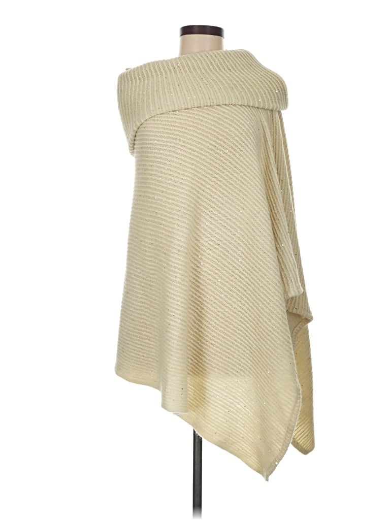 Pre-owned Do Everything In Love Poncho In White