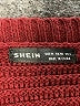 Shein 100% Acrylic Color Block Burgundy Pullover Sweater Size M - photo 7