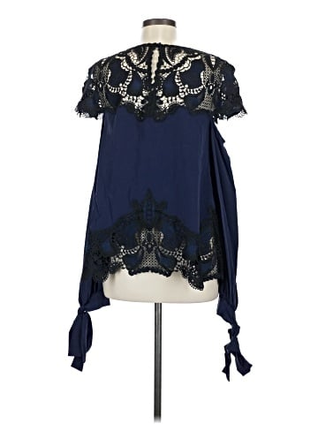 Jonathan Simkhai Short Sleeve Silk Top (view 2)