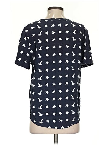 Equipment Short Sleeve Silk Top (view 2)
