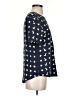 Equipment 100% Silk Stars Blue Short Sleeve Silk Top Size S - photo 4