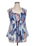 American Rag Cie 100% Polyester Blue Sleeveless Blouse Size XL - photo 1