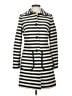 Boden Stripes Ivory Trenchcoat Size 4R - photo 1