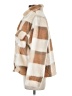 Wanna B 100% Polyester Plaid Ivory Faux Fur Jacket Size M - photo 5