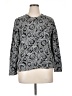 Karen Scott 100% Cotton Paisley Gray Pullover Sweater Size XL - photo 1