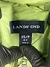Lands' End 100% Nylon Solid Green Raincoat Size XS (petite) - photo 6