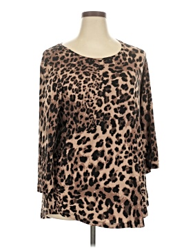 Jm Collection 3/4 Sleeve Top