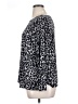 Mario Serrani Animal Print Silver Long Sleeve Blouse Size XL - photo 5