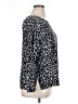 Mario Serrani Animal Print Silver Long Sleeve Blouse Size XL - photo 4