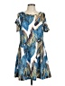 Unbranded Tropical Blue Casual Dress Size L - photo 1