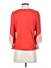 Ella Moss Orange 3/4 Sleeve Top Size S - photo 2