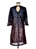 Maia 100% Polyester Stars Purple Cocktail Dress Size 6 - photo 2