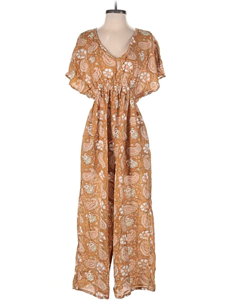 Pre-owned World Market Jumpsuit In Gold