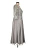 JJ's House 100% Polyester Gray Cocktail Dress Size 12 - photo 4