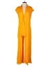 Zara Solid Orange Jumpsuit Size S - photo 1