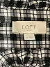 Ann Taylor LOFT Outlet Houndstooth Gray Long Sleeve Blouse Size XL - photo 7