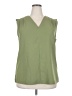 Unbranded 100% Polyester Green Sleeveless Blouse Size 2X - photo 1