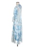 Calvin Klein 100% Polyester Tie-dye Blue Cocktail Dress Size XXS (estimated) - photo 5
