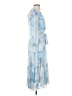 Calvin Klein 100% Polyester Tie-dye Blue Cocktail Dress Size XXS (estimated) - photo 4