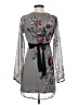 Vila 100% Polyester Floral Gray Casual Dress Size XS - photo 2