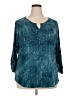 DressBarn Teal 3/4 Sleeve Blouse Size 2X - photo 1