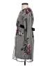 Vila 100% Polyester Floral Gray Casual Dress Size XS - photo 5
