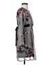 Vila 100% Polyester Floral Gray Casual Dress Size XS - photo 4
