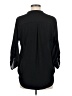 Lush 100% Polyester Black 3/4 Sleeve Blouse Size M - photo 2