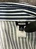 Monrow Stripes Silver Long Sleeve Blouse Size S - photo 6