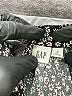 Gap 100% Rayon Animal Print Black Long Sleeve Blouse Size M - photo 7