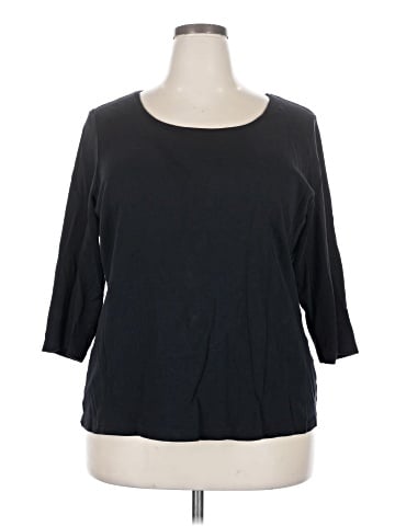 Karen Scott 3/4 Sleeve Top (view 1)