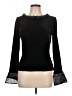 JS Collections Black Long Sleeve Top Size 12 - photo 1