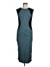 Spense 100% Viscose Graphic Blue Cocktail Dress Size 8 - photo 1