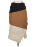 HD in Paris Color Block Brown Casual Skirt Size 2 - photo 1