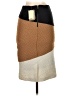 HD in Paris Color Block Brown Casual Skirt Size 2 - photo 2