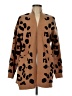 Unbranded Animal Print Brown Cardigan Size M - photo 1