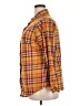 Bobbie Brooks 100% Polyester Plaid Orange Long Sleeve Blouse Size 2X - photo 5