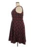 Elle Plaid Red Cocktail Dress Size XXL - photo 5