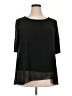 Ann Taylor 100% Polyester Black Short Sleeve Blouse Size XXL - photo 1