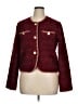WD.NY 100% Polyester Tweed Burgundy Blazer Size XL - photo 1