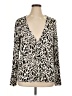 Chico's Animal Print Ivory Long Sleeve Blouse Size XL (3) - photo 1