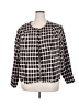 CeCe Checkered-gingham Ivory Blazer Size 20W - photo 1