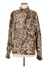 Animari 100% Cotton Animal Print Gold Track Jacket Size M - photo 1