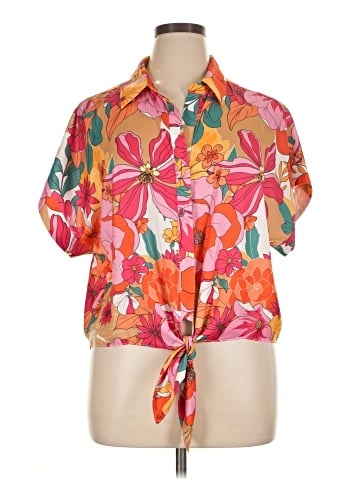 Boston Proper Short Sleeve Blouse (view 1)