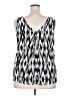Torrid 100% Rayon Silver Sleeveless T-Shirt Size 2X Plus (2) - photo 2