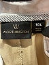Worthington Solid Tan Khakis Size 16L - photo 4