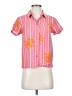 CAbi Tropical Orange Short Sleeve Blouse Size XS - photo 1